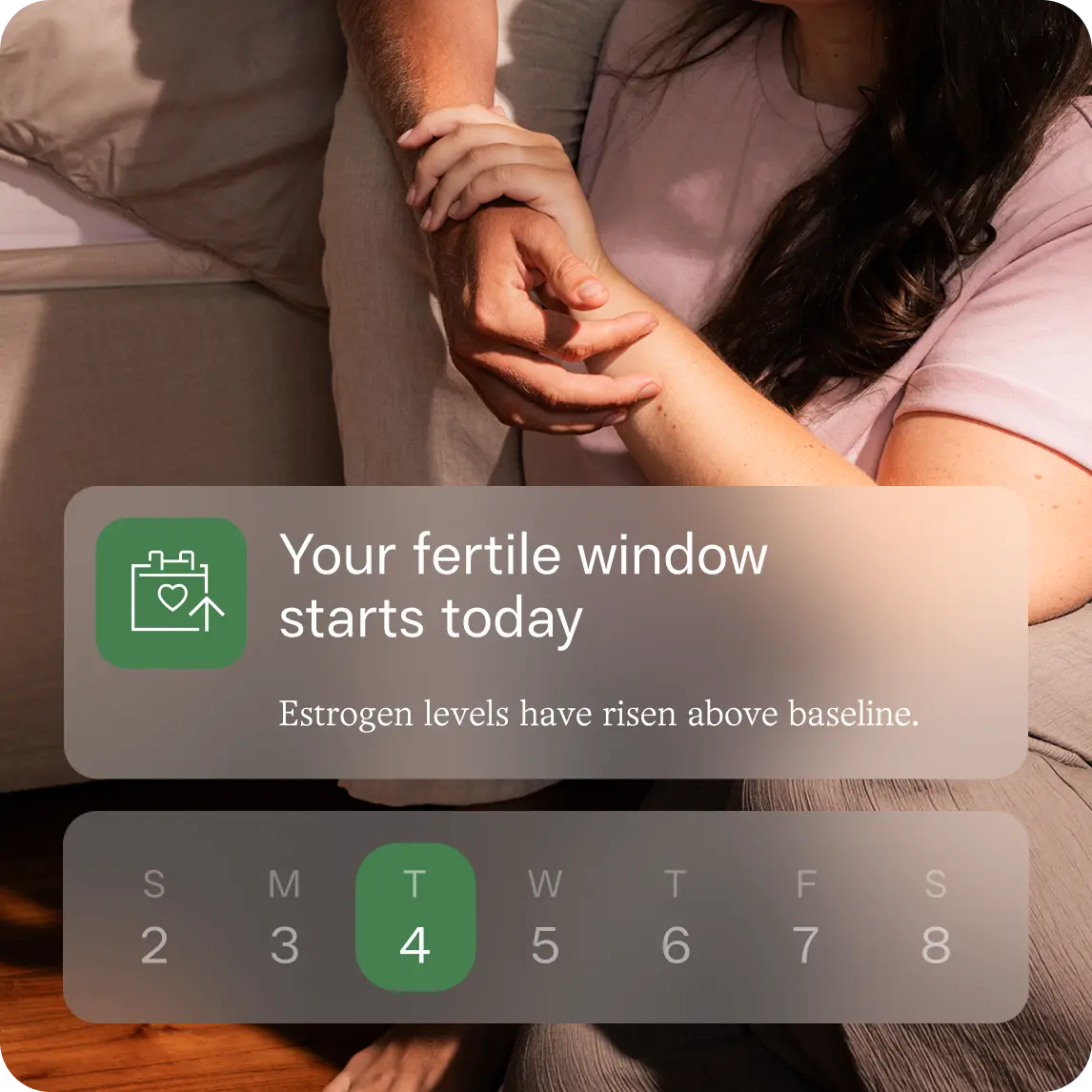 Inito app identifying fertile days before considering IVF